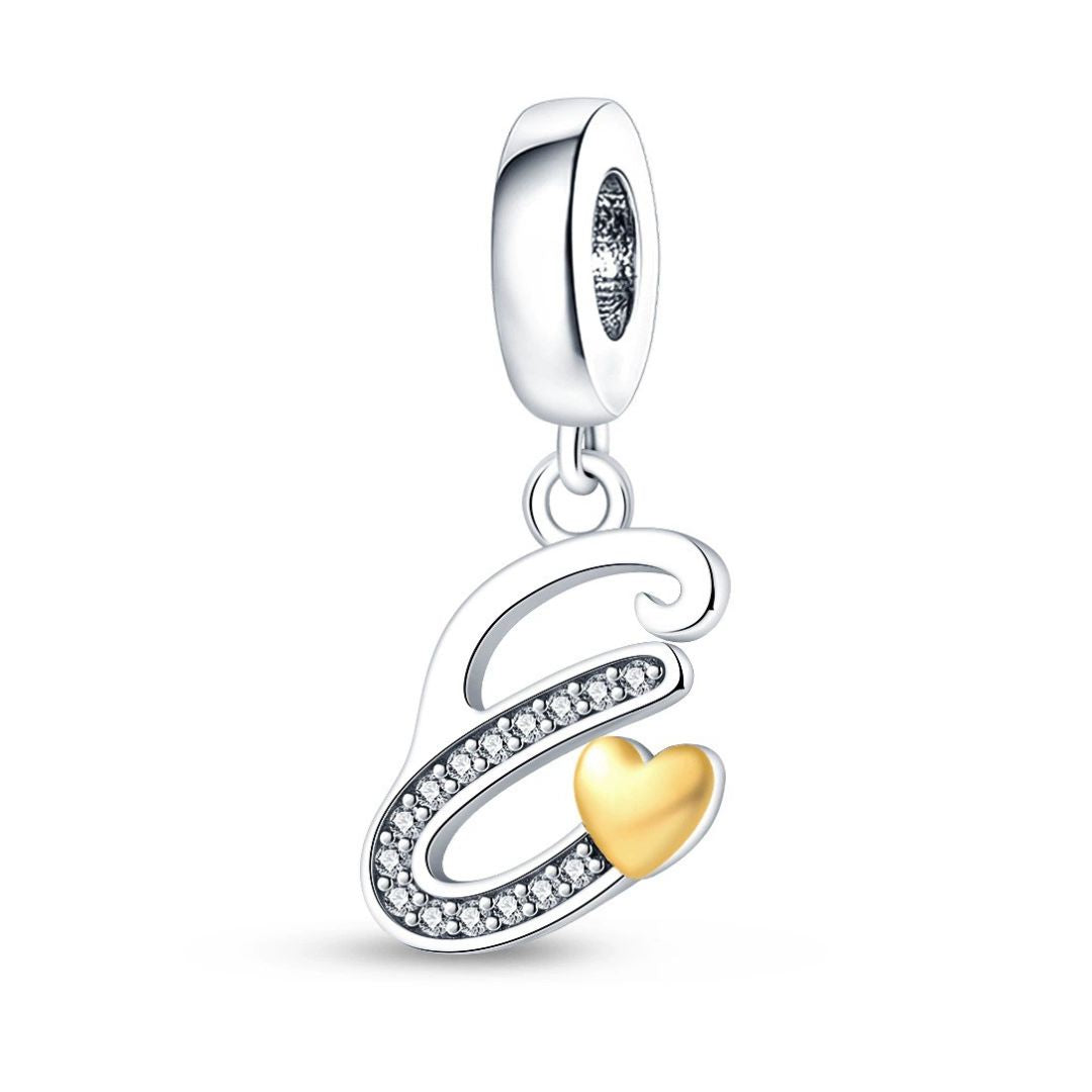 Charm inicial cursiva