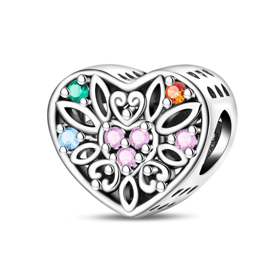 Charm corazón colorido