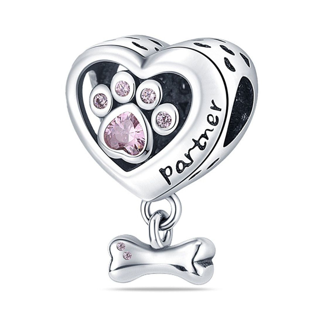 Charm corazón mascota