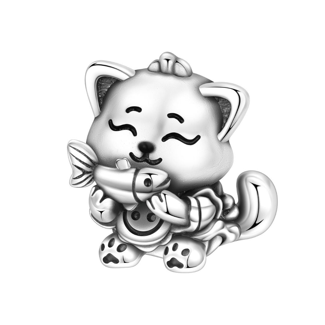 Charm gatito hambriento