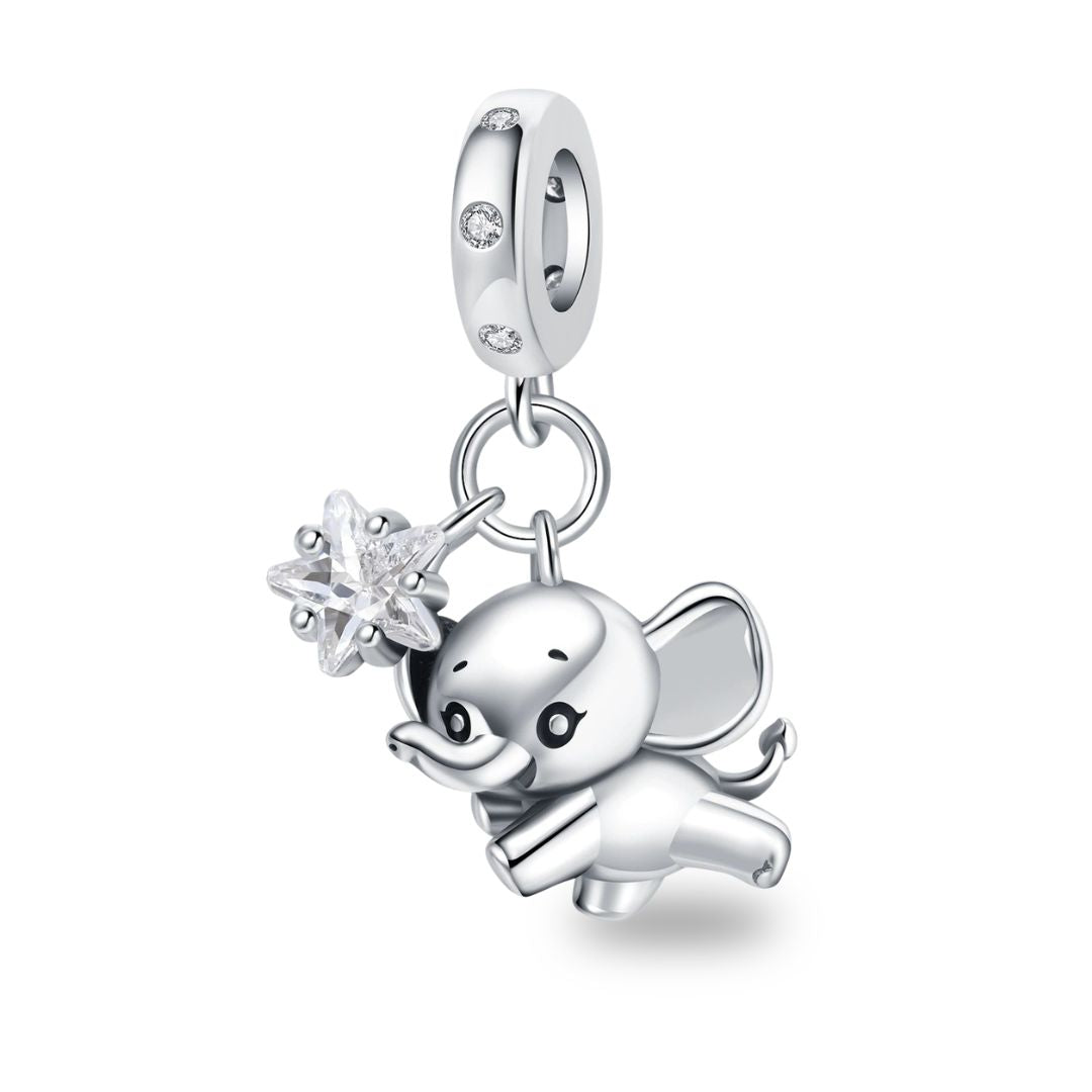 Charm elefante contento