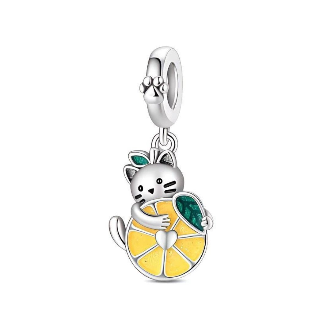 Charm gatito limón