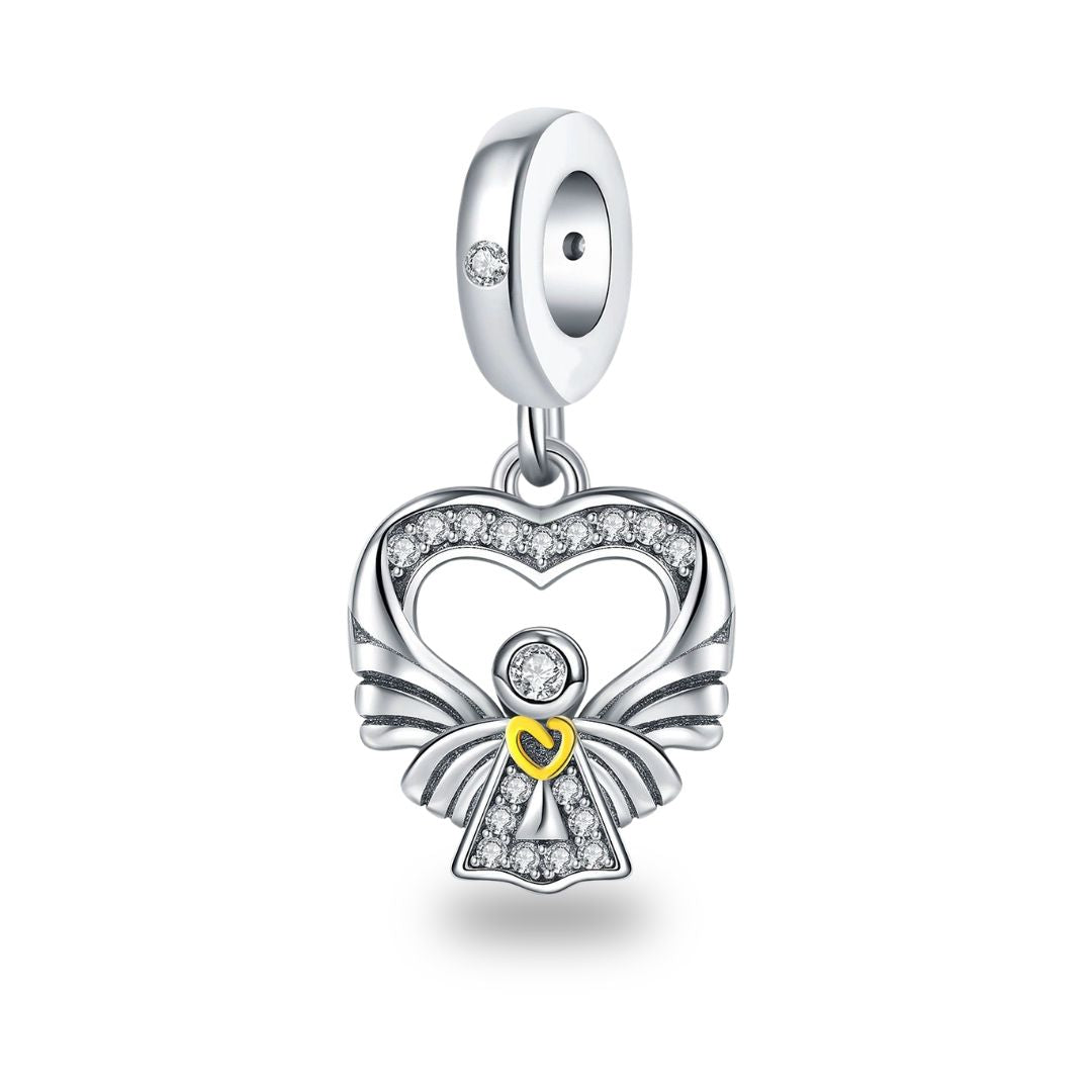 Charm ángelical engastado