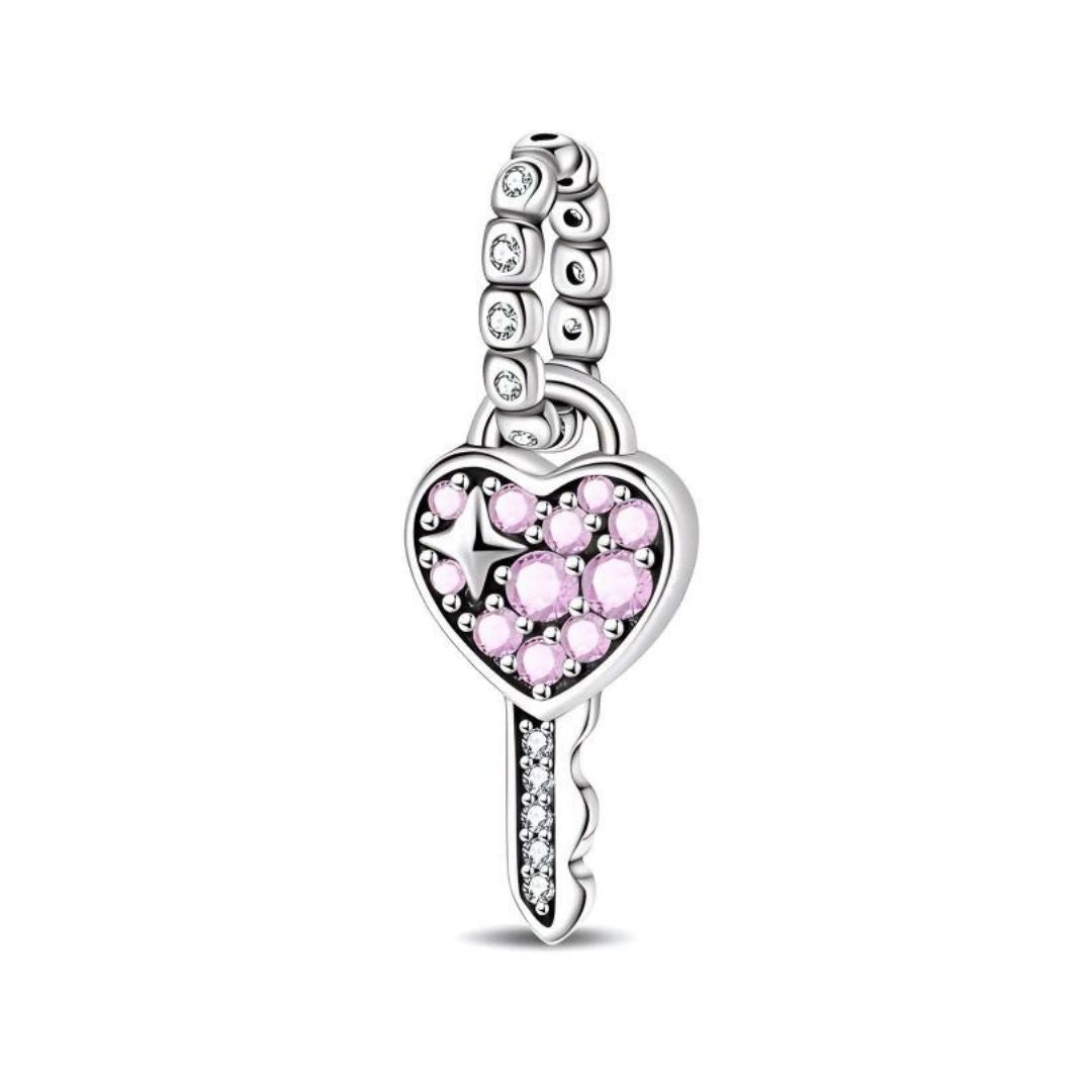 Charm llave del corazón