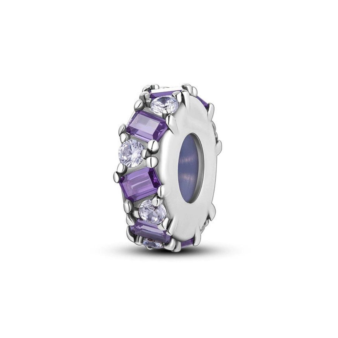 Charm separador cristal morado