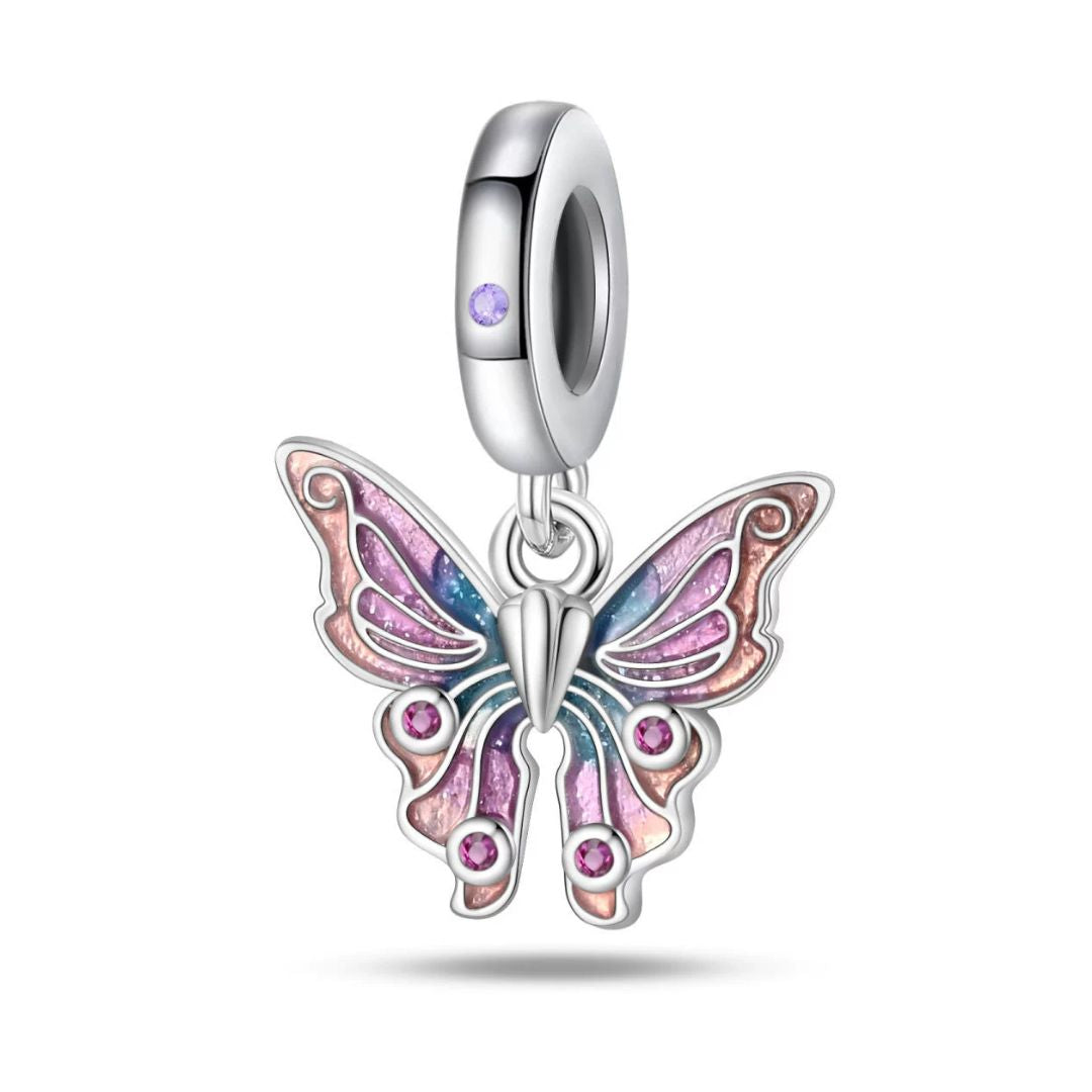 Charm mariposa shiny