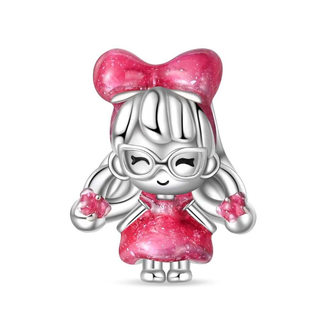 Charm niña rosa